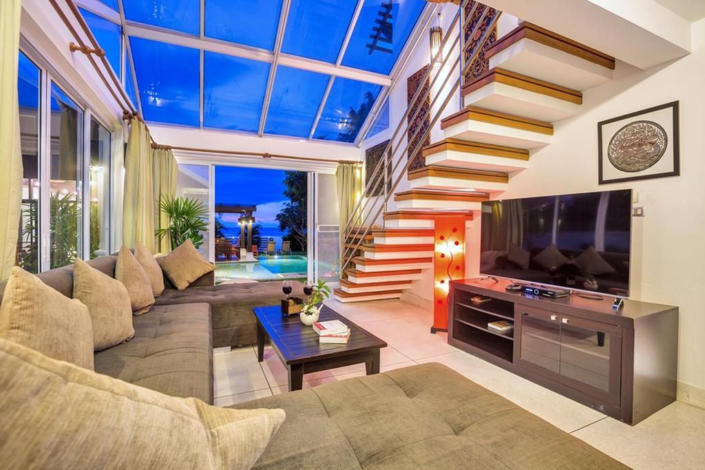 Emerald Sands - Beach Front 4 Bed Pool Villa Koh Samui Pokój zdjęcie