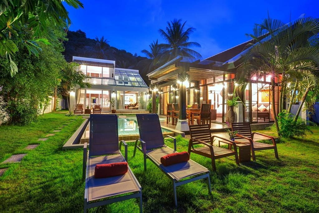Emerald Sands - Beach Front 4 Bed Pool Villa Koh Samui Pokój zdjęcie
