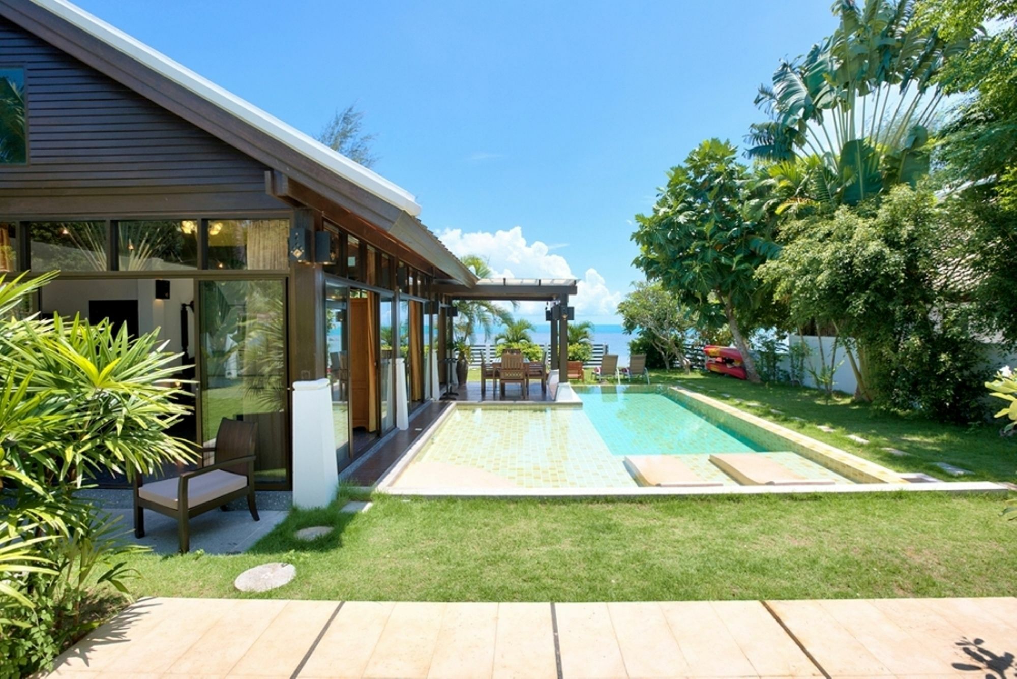 Emerald Sands - Beach Front 4 Bed Pool Villa Koh Samui Zewnętrze zdjęcie